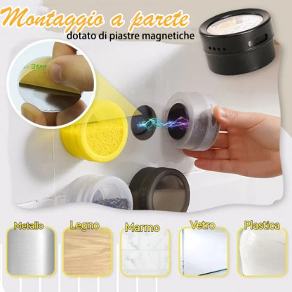 Barattolo per spezie magnetico da parete 