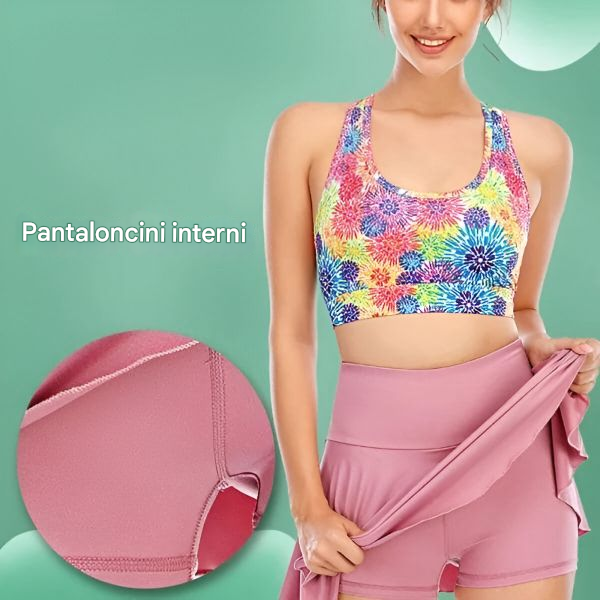 Gonna con pantaloncini incorporati e tasca | SKORTIFY 1+1 GRATIS