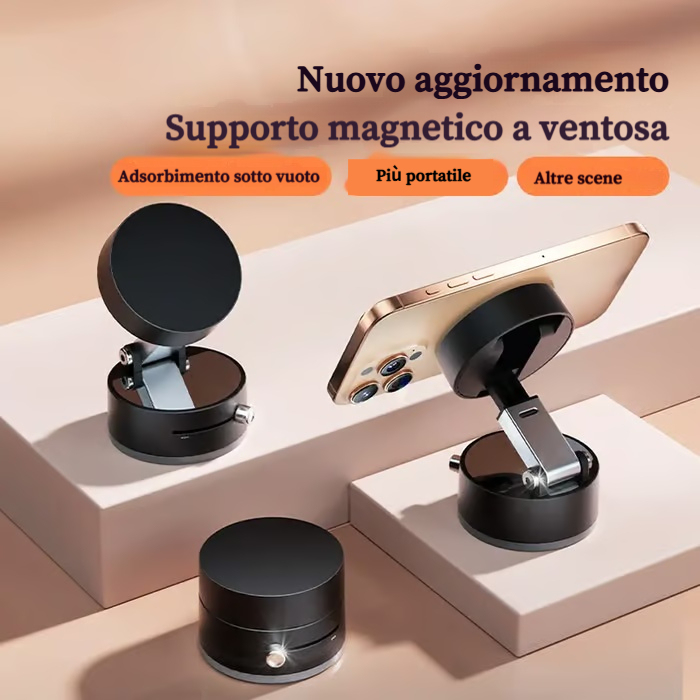 Supporto magnetico per cellulare sottovuoto