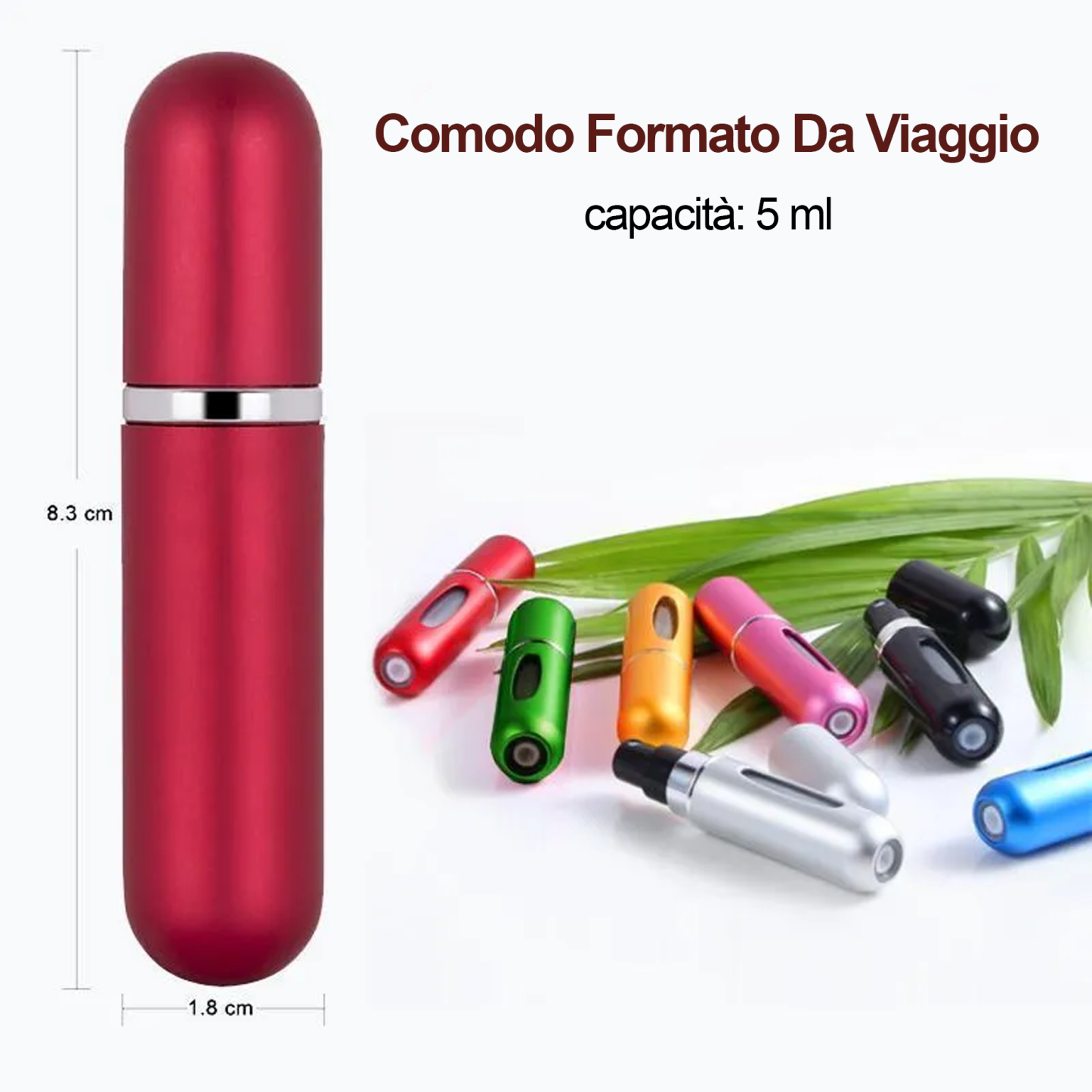 Atomizzatore di profumo da viaggio ricaricabile