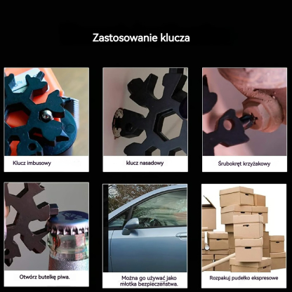 🔥🔥【Kup 2, otrzymaj 2 gratis】🔧 Nowe wielofunkcyjne narzędzie Snowflake 18 w 1