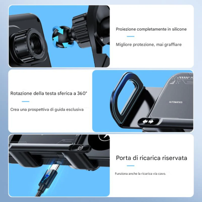Caricabatterie wireless per auto veloce con rotazione a 360° per la serie Z Fold