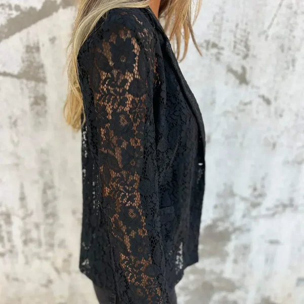 🔥 Saldi imperdibili -  di sconto 🔥 Blazer in rete con pizzo integrale