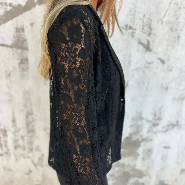 🔥 Saldi imperdibili -  di sconto 🔥 Blazer in rete con pizzo integrale