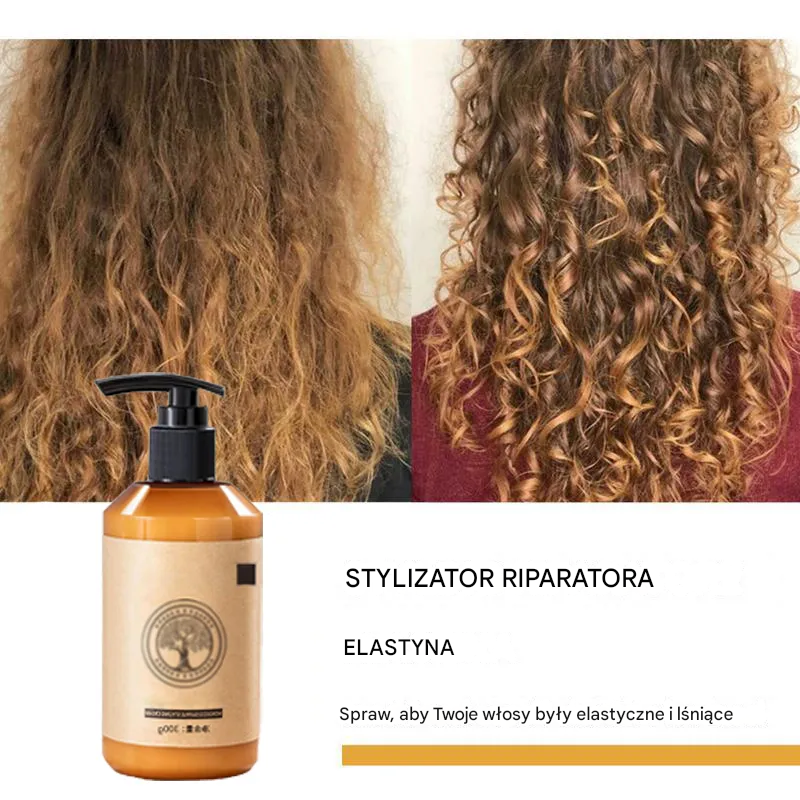 Moroccan Volume Elasticity Long Lasting Styling, Moroccan Curl Defining Volumeizing Cream, Maroko Nawilżający krem ​​nawilżający do stylizacji, Elastina Para el Cabello 3,38 fl.oz