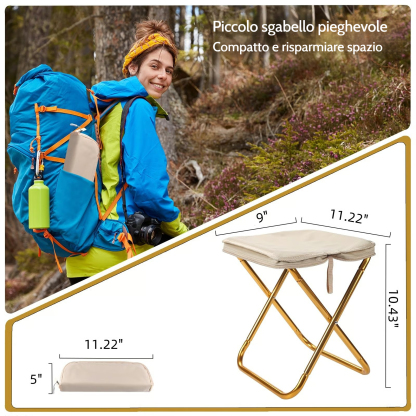 Sedia pieghevole portatile ultraleggera
