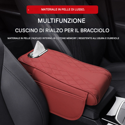 Tappetino per bracciolo auto, borsa portaoggetti universale, scatola per fazzoletti auto