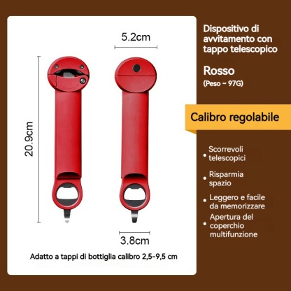 Apriscatole magnetico multifunzionale