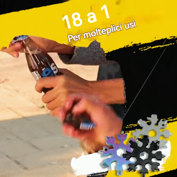 🔥🔥【Acquista 2 e ricevi 2 gratis】🔧 Nuovo strumento multifunzione Snowflake 18 in 1