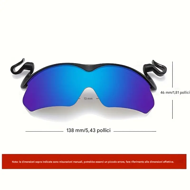 Occhiali da sole con clip, occhiali da pesca