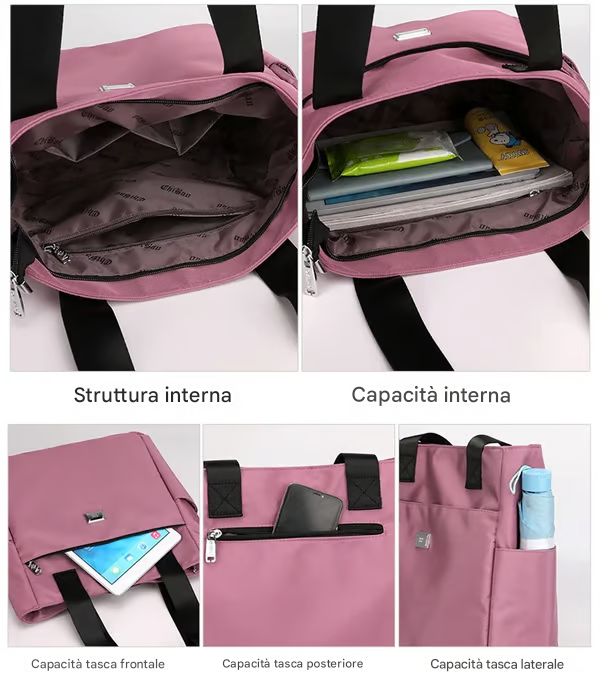 🔥Borsa a tracolla multitasche in nylon idrorepellente di grande capacità👜