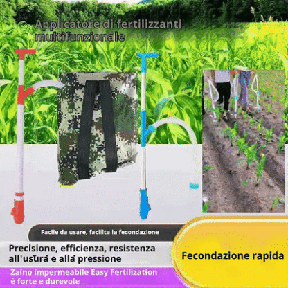 Spandiconcime agricolo automatico multifunzionale a zaino