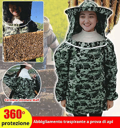 Abbigliamento a prova di ape Abbigliamento speciale traspirante per api, abbigliamento a prova di ape, cappello a prova di ape, strumenti magici per api