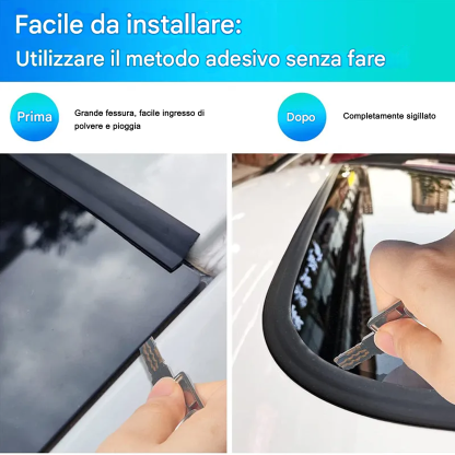 Guarnizione per il bordo del parabrezza dell'auto