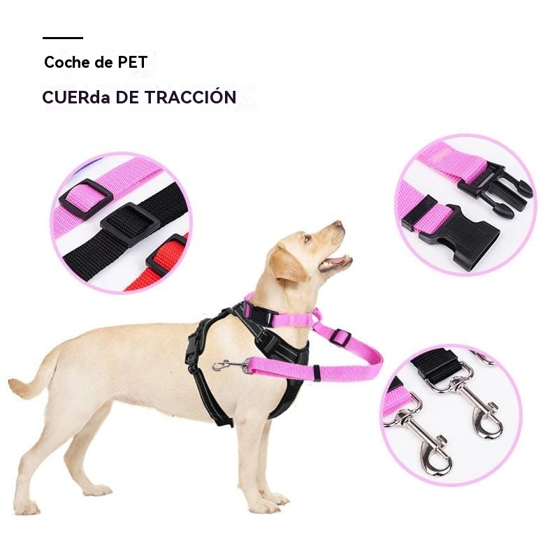 Correa ajustable para perros para coche
