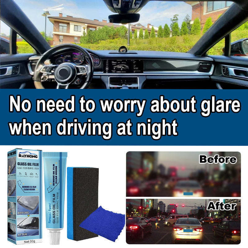 🎊BIG SALE🎊 Car Glass Oil Film Cleaner ♻Safety and Long-term Protection♻