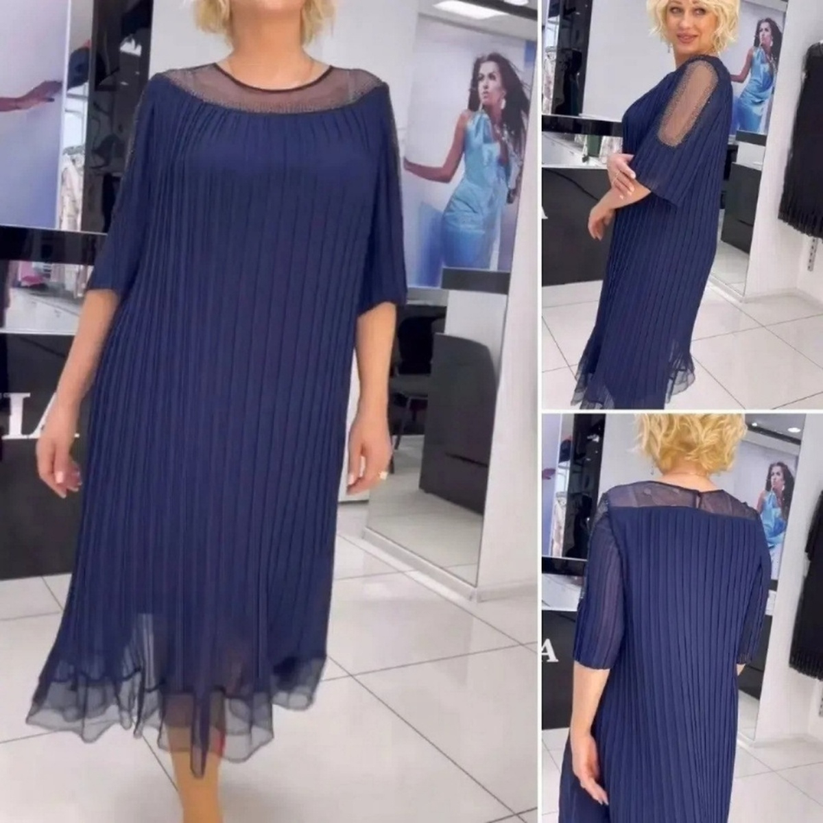 😍【S-5XL】Abito in chiffon di alta qualità, primavera 2025, temperamento elegante