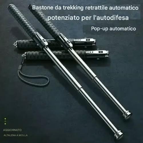 Autodifesa migliorata, bastone da trekking retrattile automaticamente