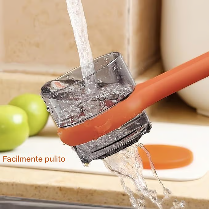 Coltello sbucciatore a doppia lama in acciaio inossidabile con scatola portaoggetti