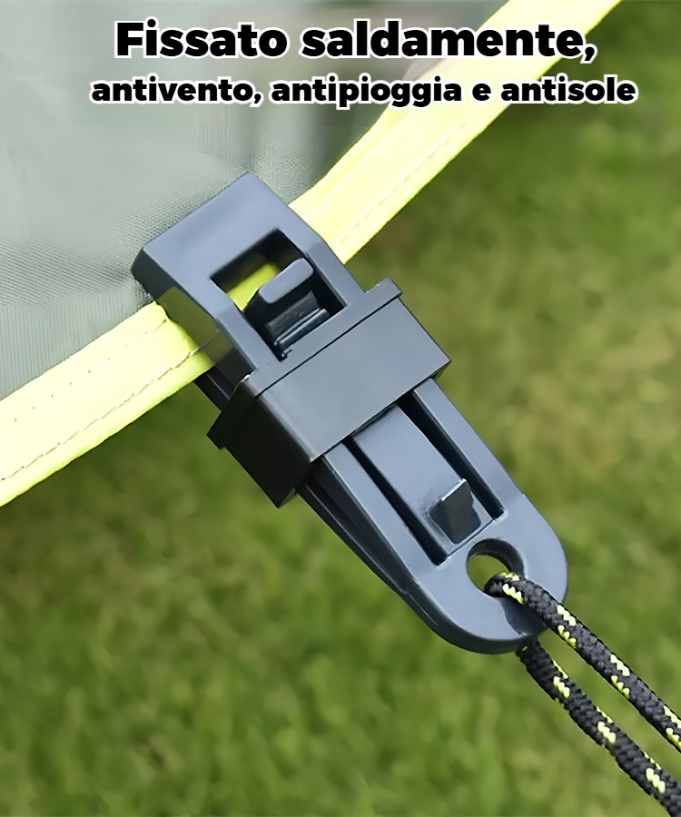 🏡🌿 [50/100/150]pezzi]Clip di fissaggio per rete parasole da giardino, clip di fissaggio per tenda