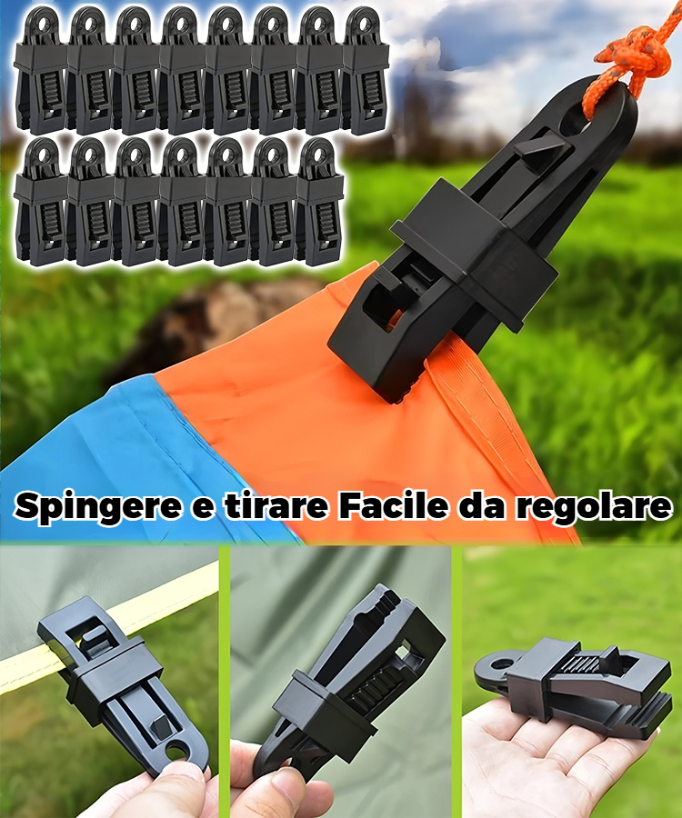 🏡🌿 [50/100/150]pezzi]Clip di fissaggio per rete parasole da giardino, clip di fissaggio per tenda