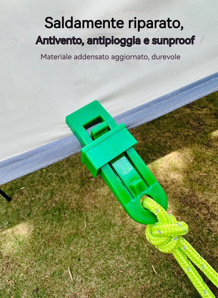 🔥🏡🌿[50/100 pezzi] Clip di fissaggio per rete ombreggiante da giardino, clip di fissaggio per tenda