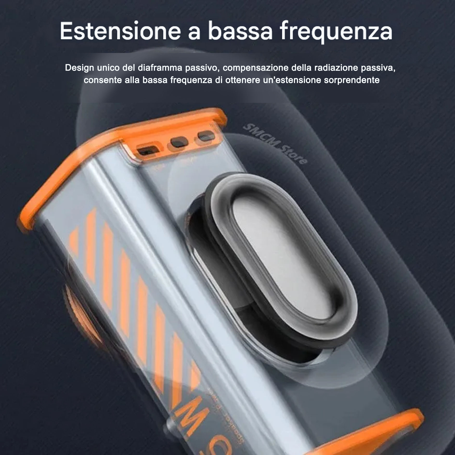Altoparlante Bluetooth wireless Mecha trasparente