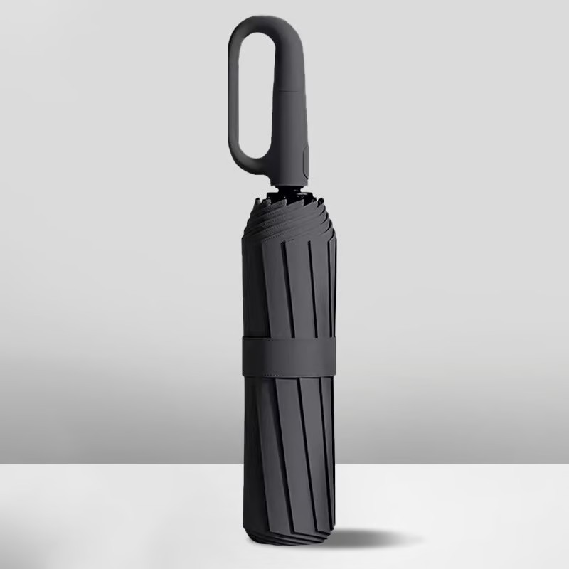 🔥Offerta speciale - Ombrello antivento rinforzato con fibbia ad anello creativo