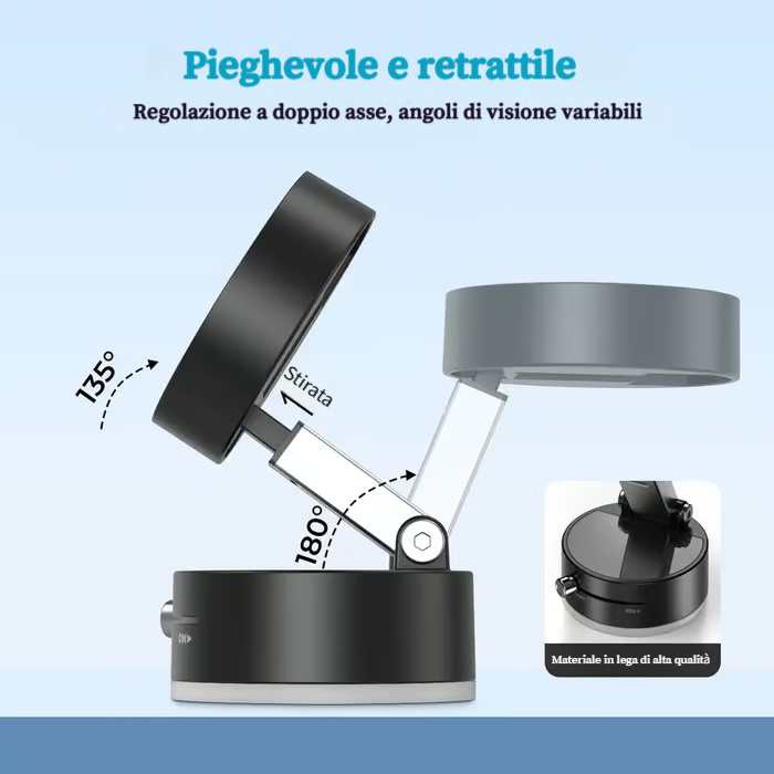 Supporto magnetico per cellulare sottovuoto