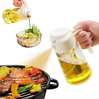 Flacone spray per olio 2 in 1