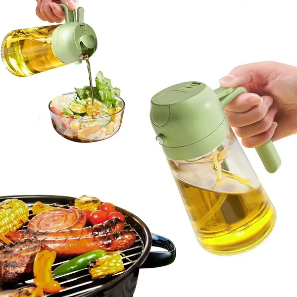 Flacone spray per olio 2 in 1
