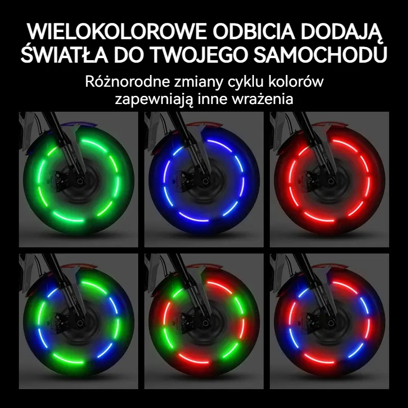 💥🏍️🚗【Kup 2, otrzymaj 2 gratis】Światła na zawory motocyklowe i samochodowe, dekoracyjne światła na zawory opon, akumulatorowe, migające wibracje