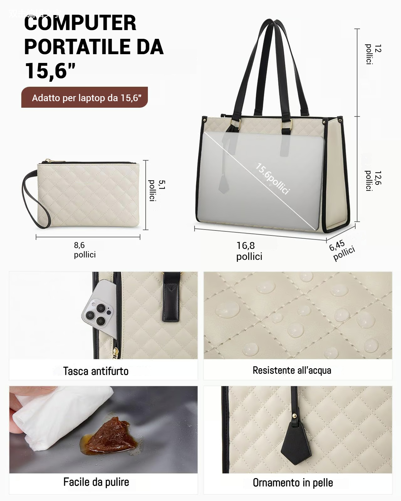 Borsa tote per il pranzo per le donne