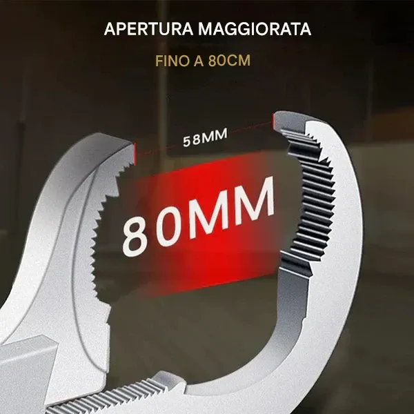 Chiave universale regolabile a doppia estremità