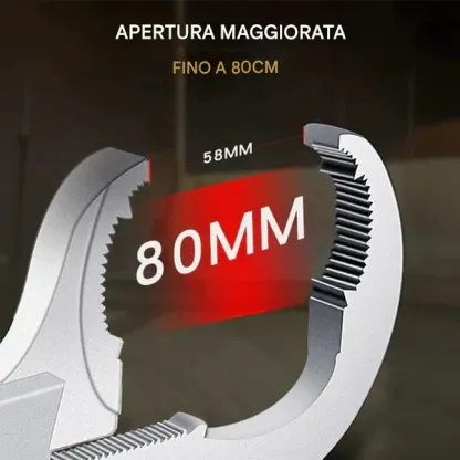Chiave universale regolabile a doppia estremità