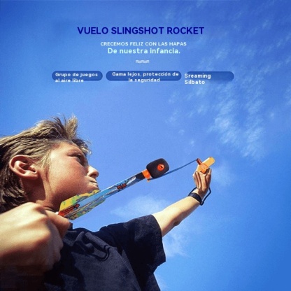 Increíbles helicópteros LED Rocket Slingshot