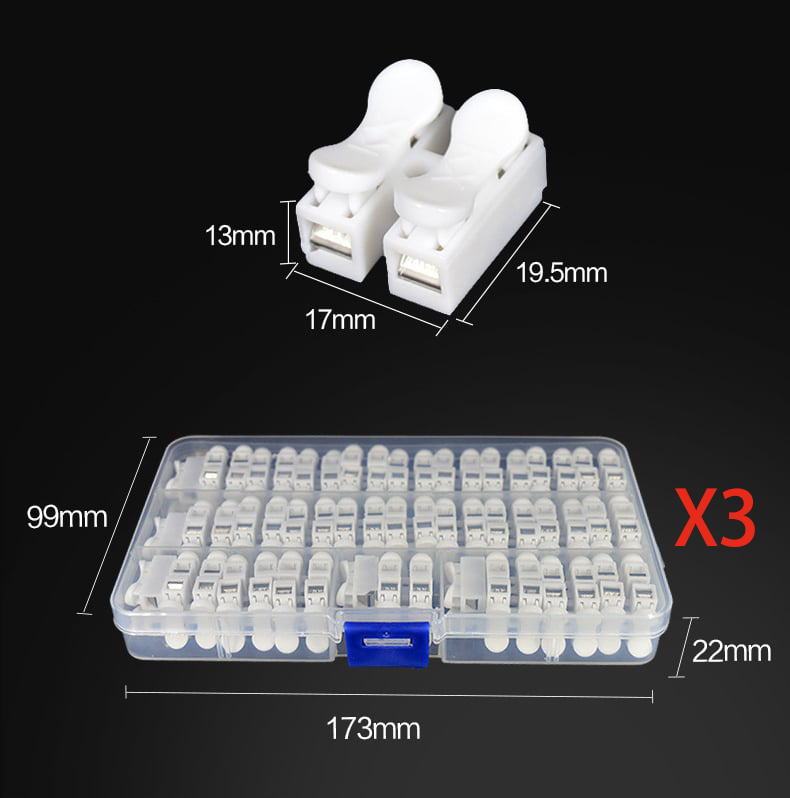 acquista 2 (prendine 1 gratis subito) - 3 scatole  Connettore per cavi a filo rapido Push