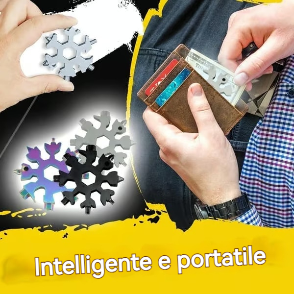 🔥🔥【Acquista 2 e ricevi 2 gratis】🔧 Nuovo strumento multifunzione Snowflake 18 in 1