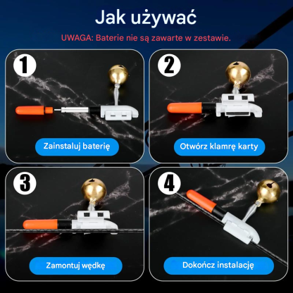 🎣Lampka LED na wędkę z brzęczykiem🐟