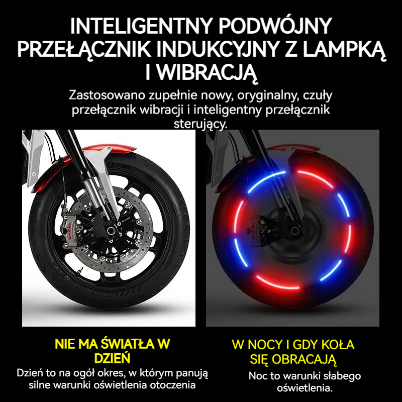 💥🏍️🚗【Kup 2, otrzymaj 2 gratis】Światła na zawory motocyklowe i samochodowe, dekoracyjne światła na zawory opon, akumulatorowe, migające wibracje