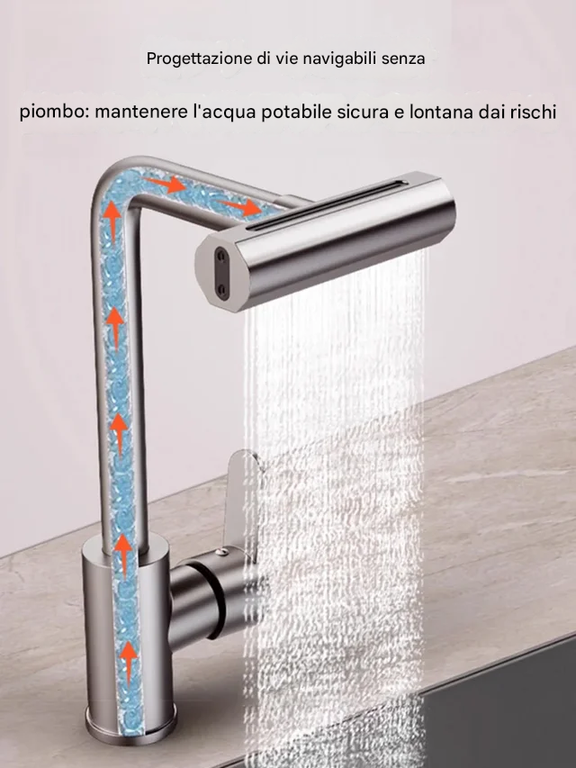 Rubinetto girevole a 360 gradi