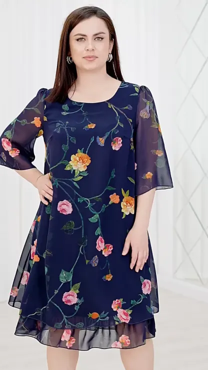 💕【S-5XL】👗Rochie eleganti con stampa sul tuo piatto e uomini con il volo