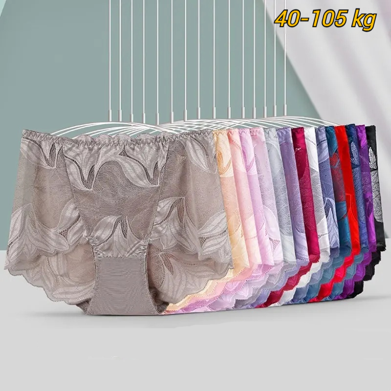 💋【40-105 kg】Intimo da donna sexy e traspirante a vita media