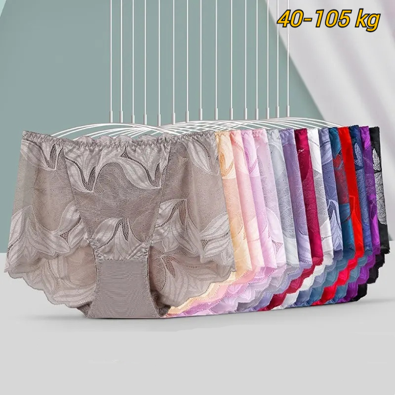 💋【40-105 kg】Intimo da donna sexy e traspirante a vita media