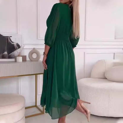✨Abito da donna in chiffon leggero con scollo a V