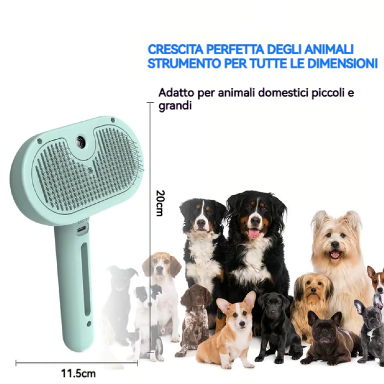 ✨Pettine per la rimozione dei peli con spray per animali domestici🐶