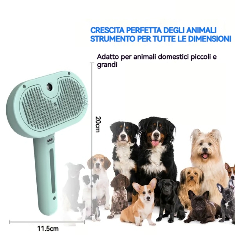 ✨Pettine per la rimozione dei peli con spray per animali domestici🐶
