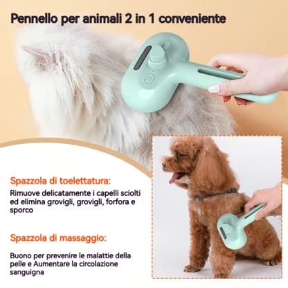✨Pettine per la rimozione dei peli con spray per animali domestici🐶