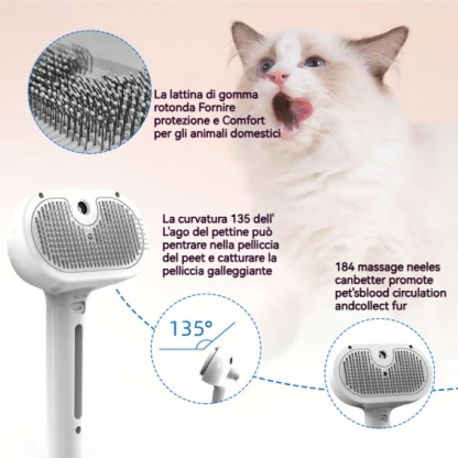 ✨Pettine per la rimozione dei peli con spray per animali domestici🐶