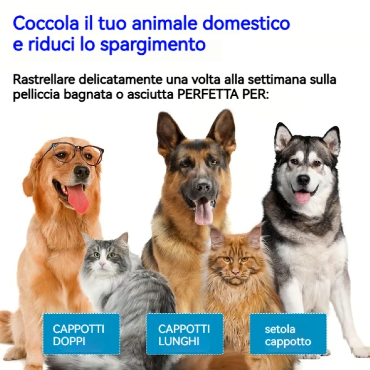 ✨Pettine per la rimozione dei peli con spray per animali domestici🐶